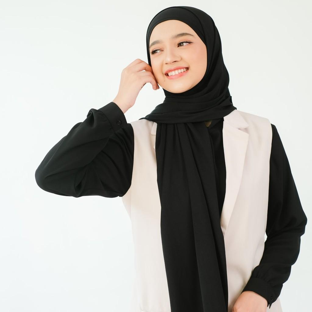 Zoya CALIVA Pashmina - Hijab Pashmina Polos Bahan Jersey