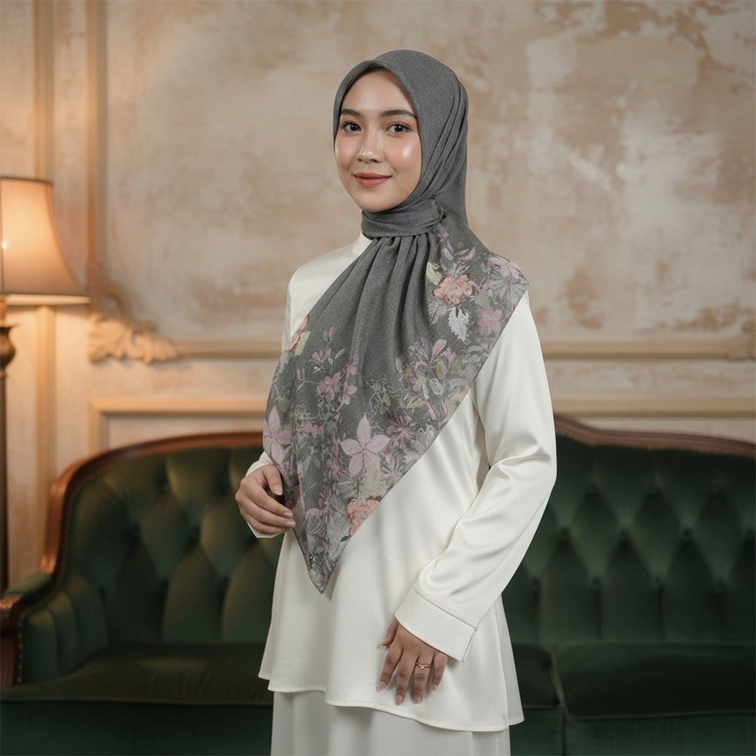 Zoya - Ayra Print Scarf - Kerudung Hijab Segi Empat Motif Premium - Box