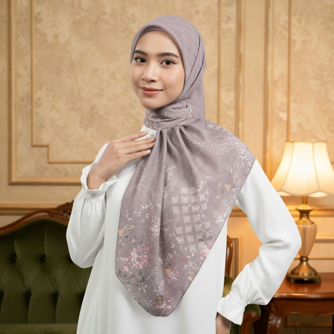 Zoya - Azura Print Scarf - Kerudung Hijab Segi Empat Motif Premium - Box