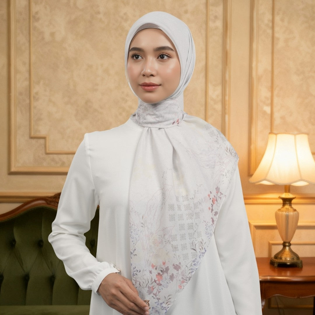 Zoya - Azura Print Scarf - Kerudung Hijab Segi Empat Motif Premium - Box