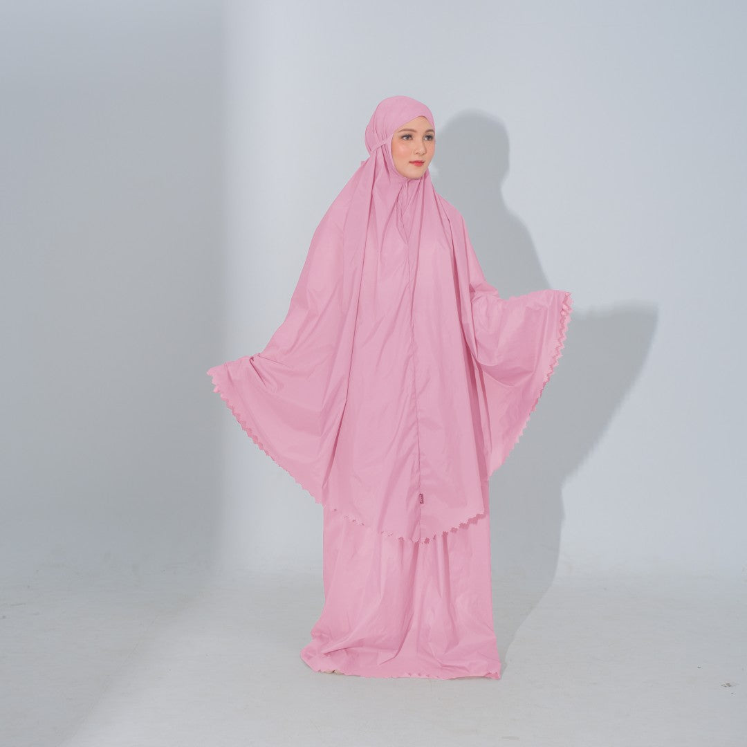 Zoya Devania Prayer Set - Mukena travel Dewasa Bahan Parasut