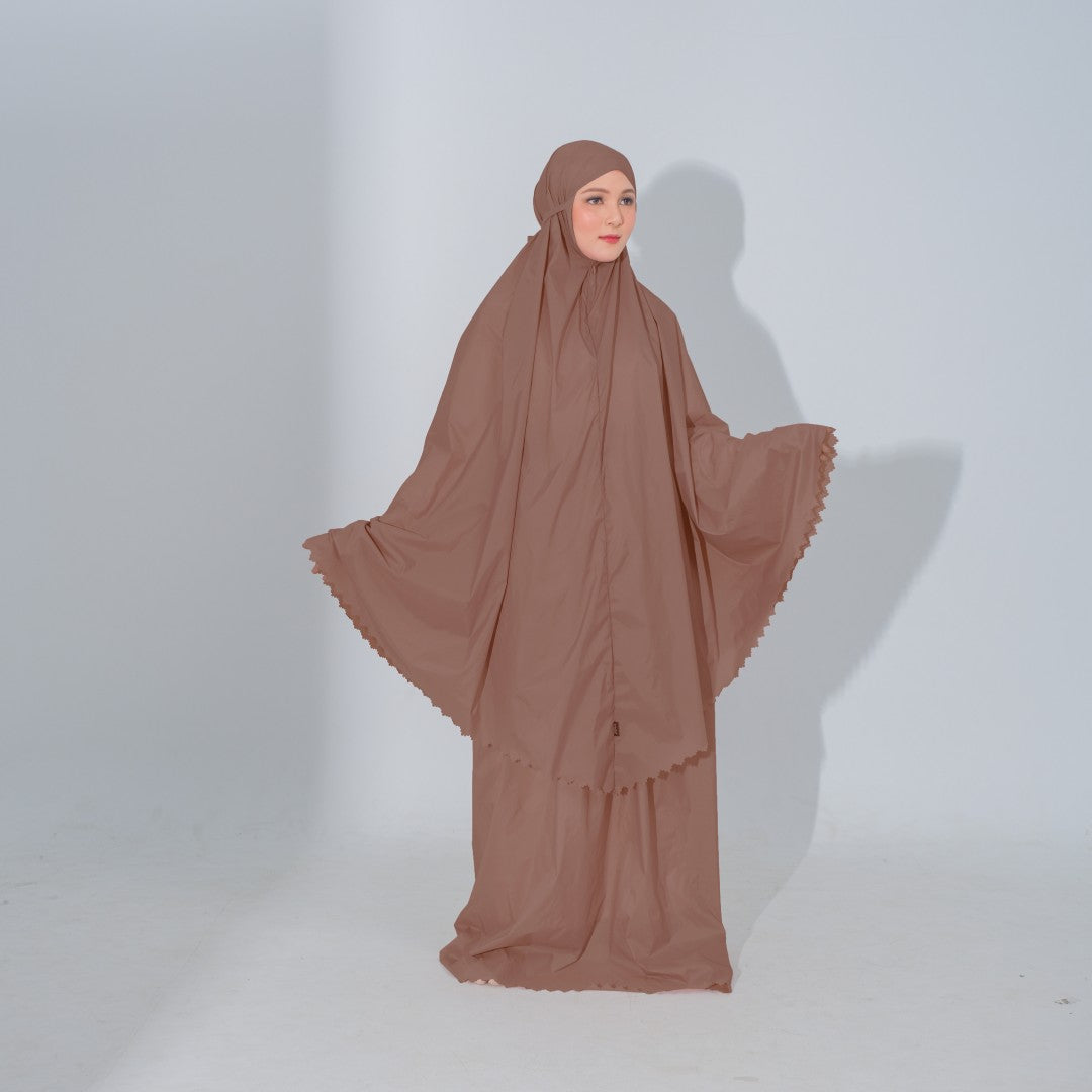 Zoya Devania Prayer Set - Mukena travel Dewasa Bahan Parasut