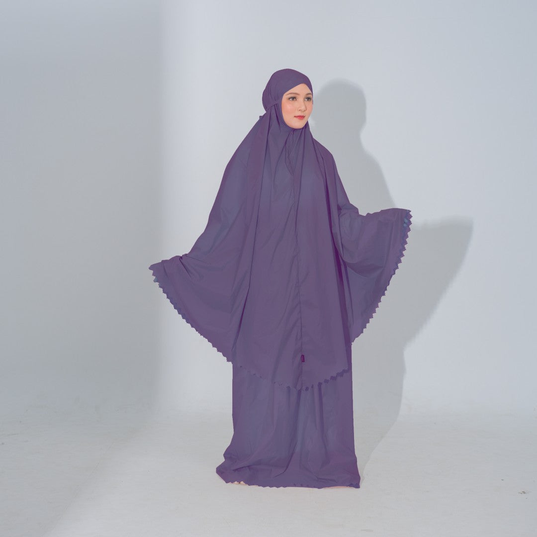 Zoya Devania Prayer Set - Mukena travel Dewasa Bahan Parasut