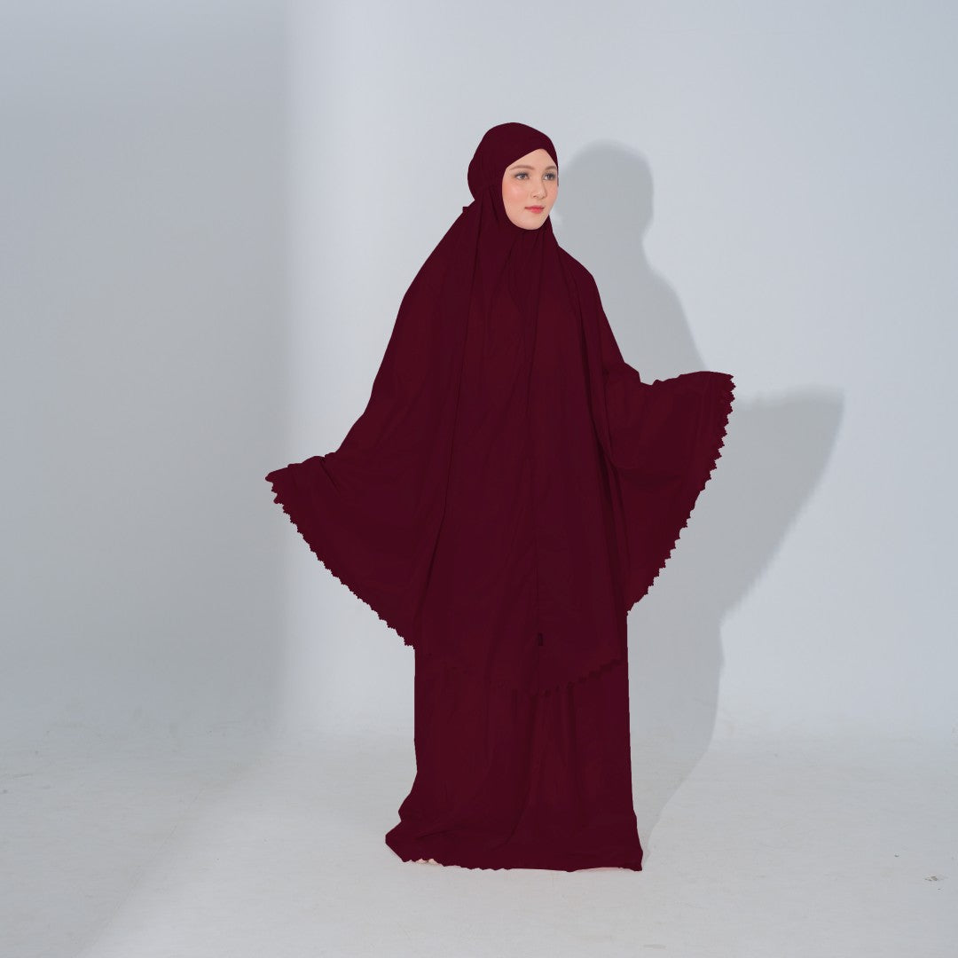 Zoya Devania Prayer Set - Mukena travel Dewasa Bahan Parasut
