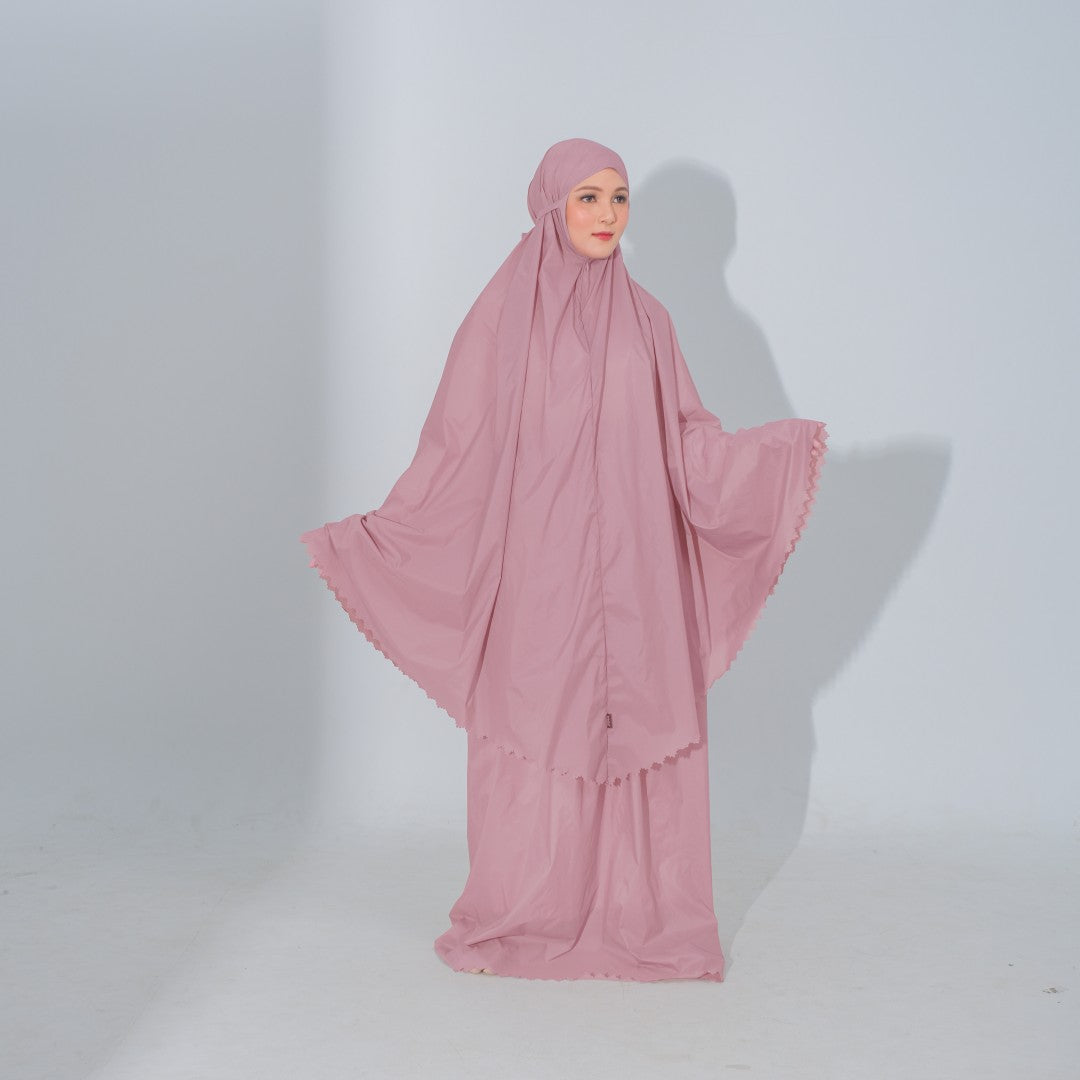 Zoya Devania Prayer Set - Mukena travel Dewasa Bahan Parasut