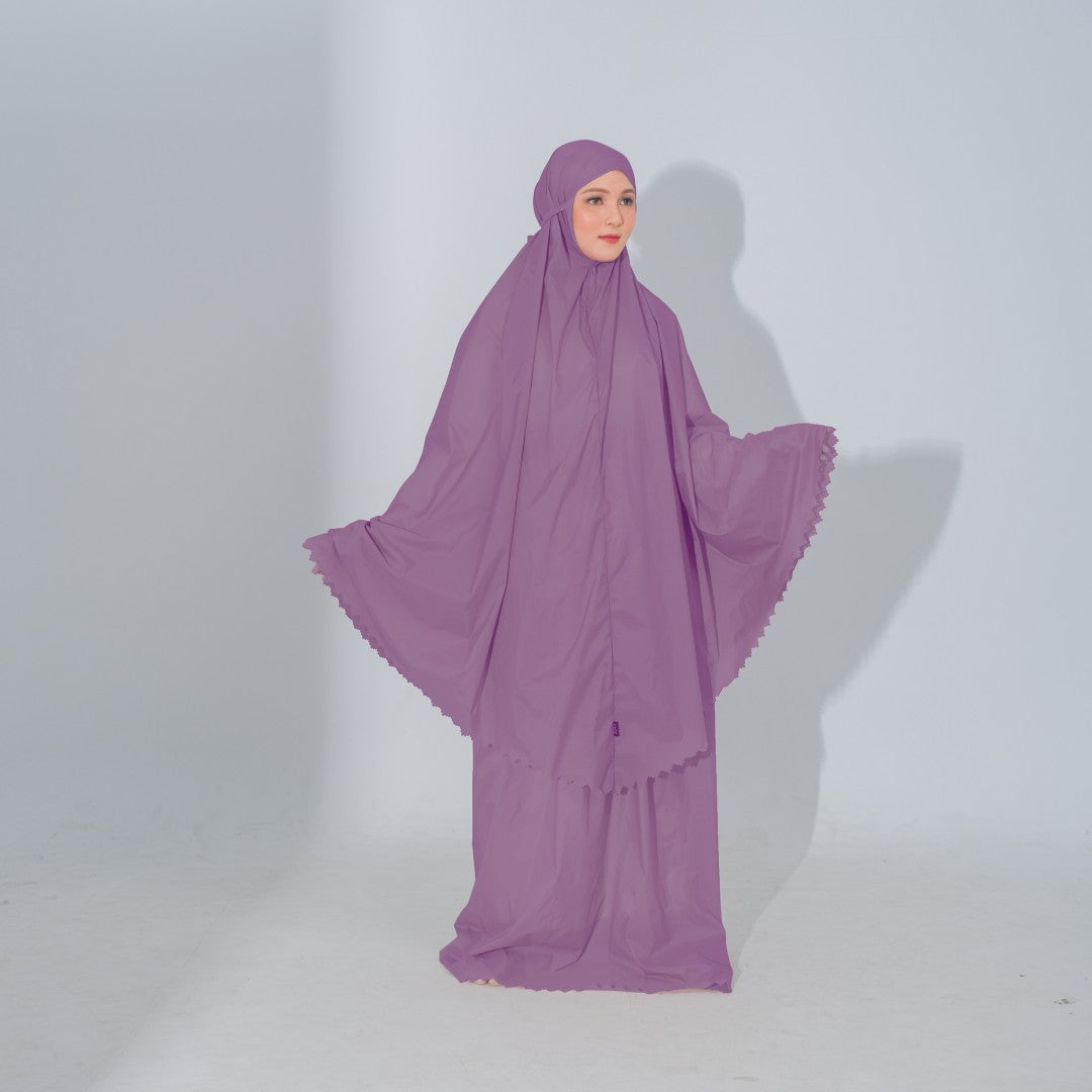 Zoya Devania Prayer Set - Mukena travel Dewasa Bahan Parasut