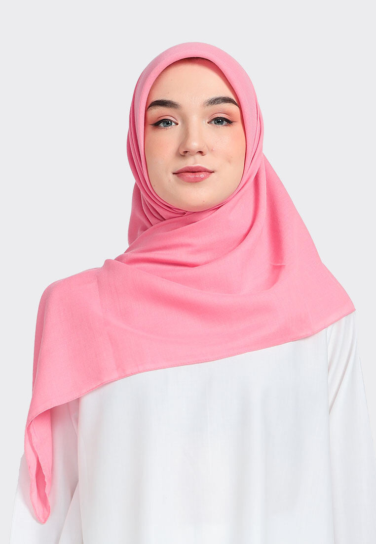 Zoya KAMANIYA Plain Scarf - Kerudung Hijab Segi Empat Polos Bahan Voal