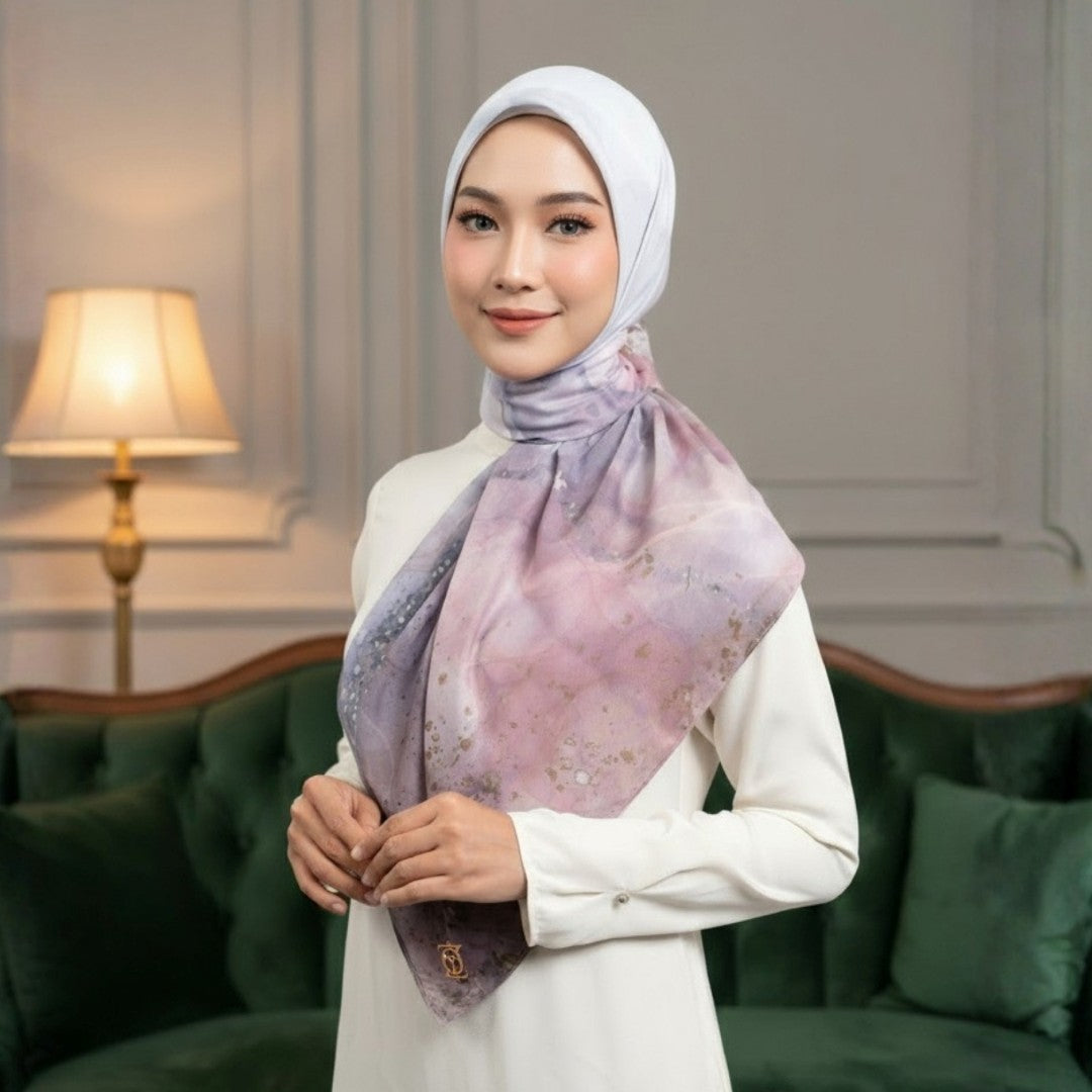 Zoya - Lira Print Scarf - Kerudung Hijab Segi Empat Motif Premium - Box