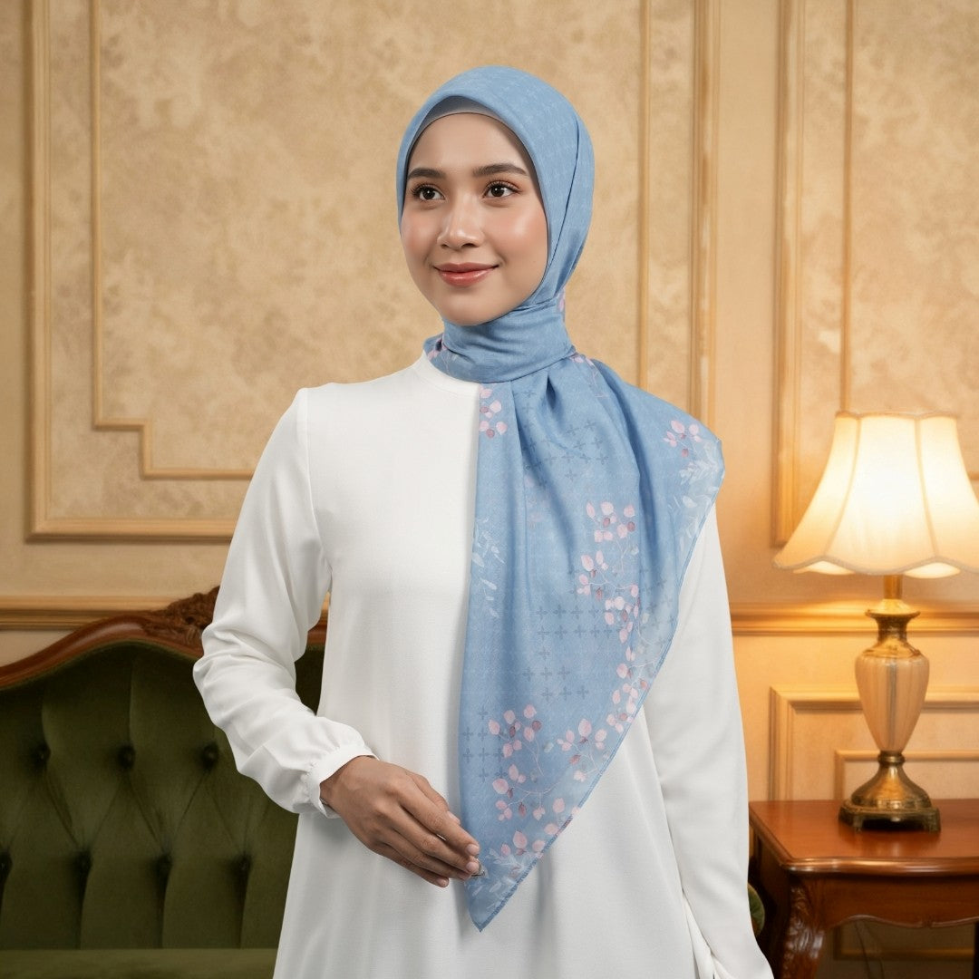 Zoya - Mahira Print Scarf - Kerudung Hijab Segi Empat Motif Premium - Box