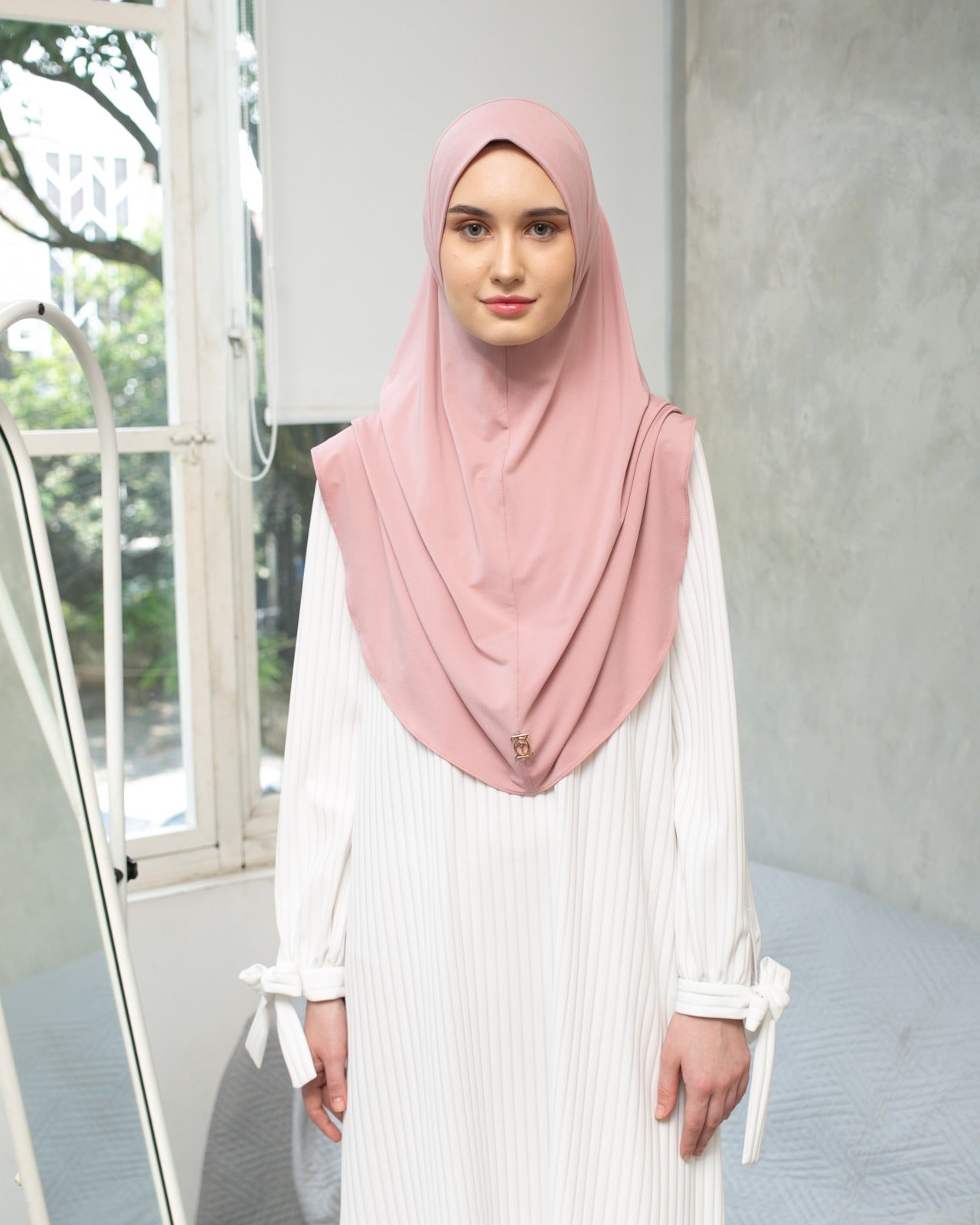 Zoya Queena Bergo Kerudung Hijab Instant Bahan Breeze Flex