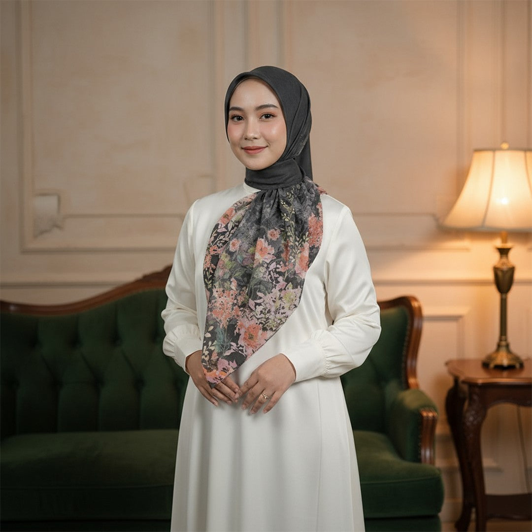 Zoya - Reena Print Scarf - Kerudung Hijab Segi Empat Motif Premium - Box