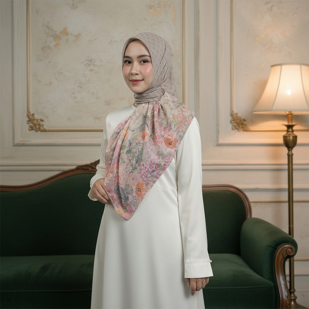 Zoya - Reena Print Scarf - Kerudung Hijab Segi Empat Motif Premium - Box