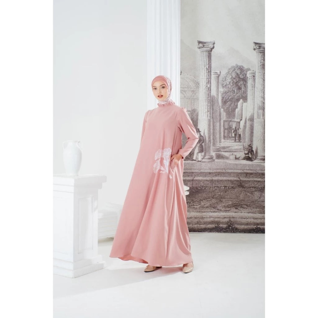 Zoya SIERRA Dress - Gamis Muslim Wanita Wudhu Friendly - Bahan Textured Polyester