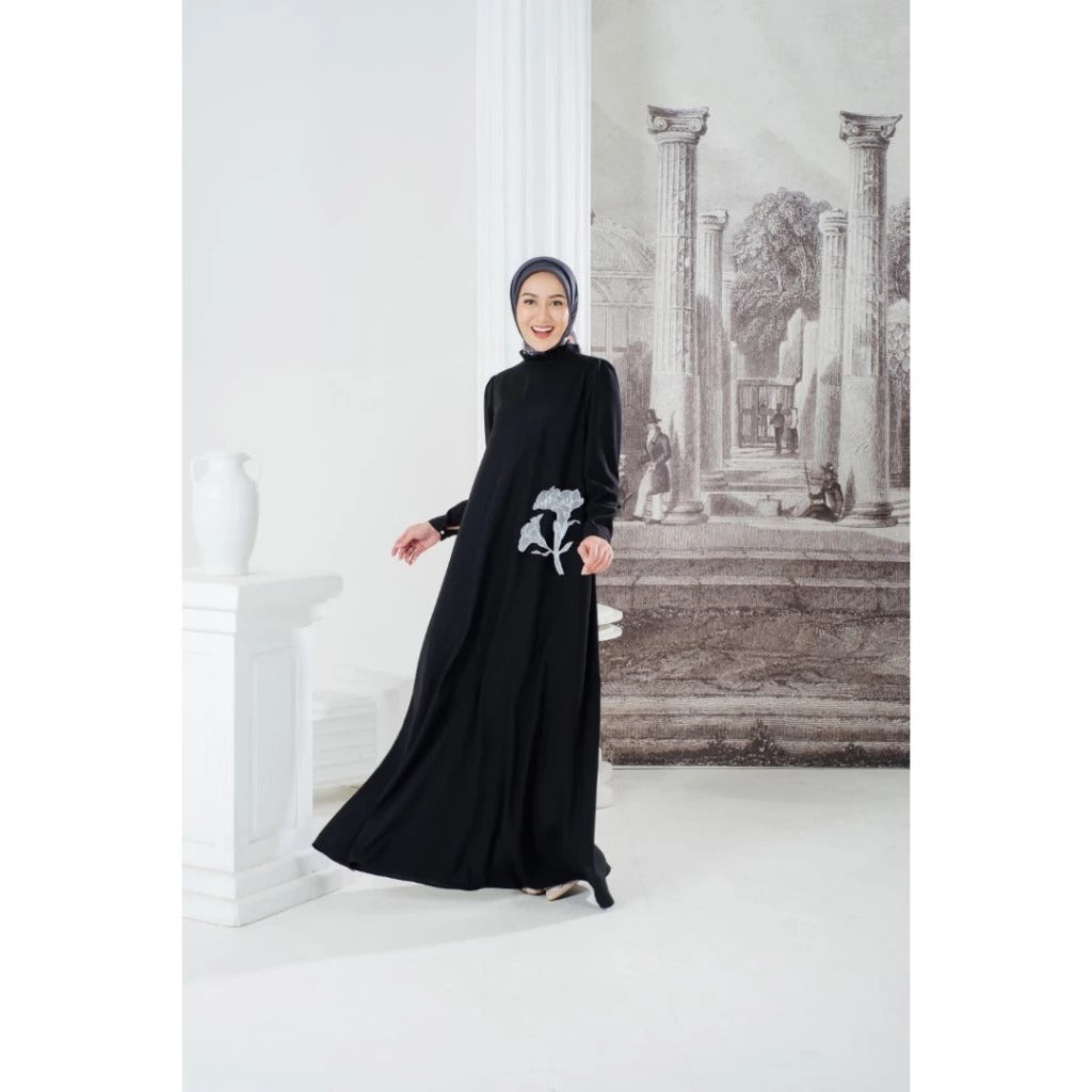 Zoya SIERRA Dress - Gamis Muslim Wanita Wudhu Friendly - Bahan Textured Polyester