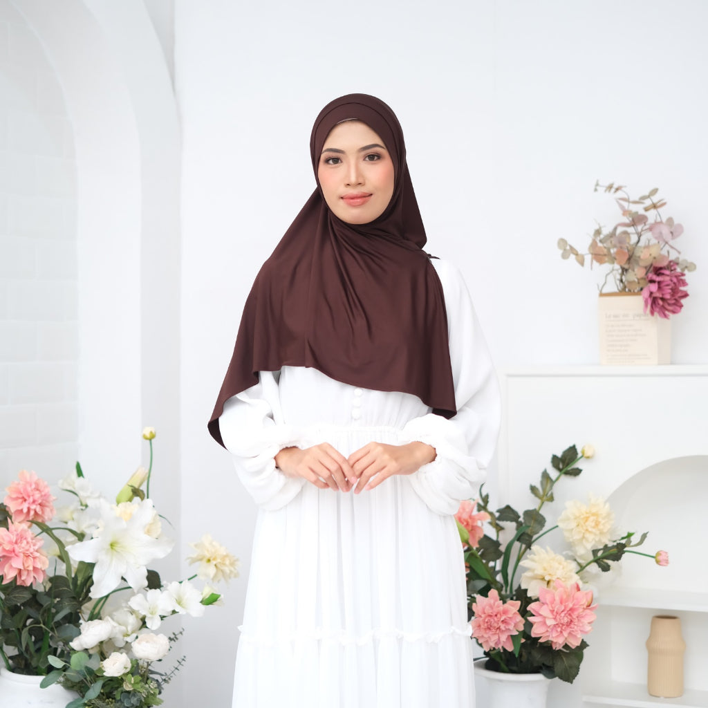 Zoya Hijab Kerudung Instant Jalila Bergo Bahan Breeze flex Zoya Lovers