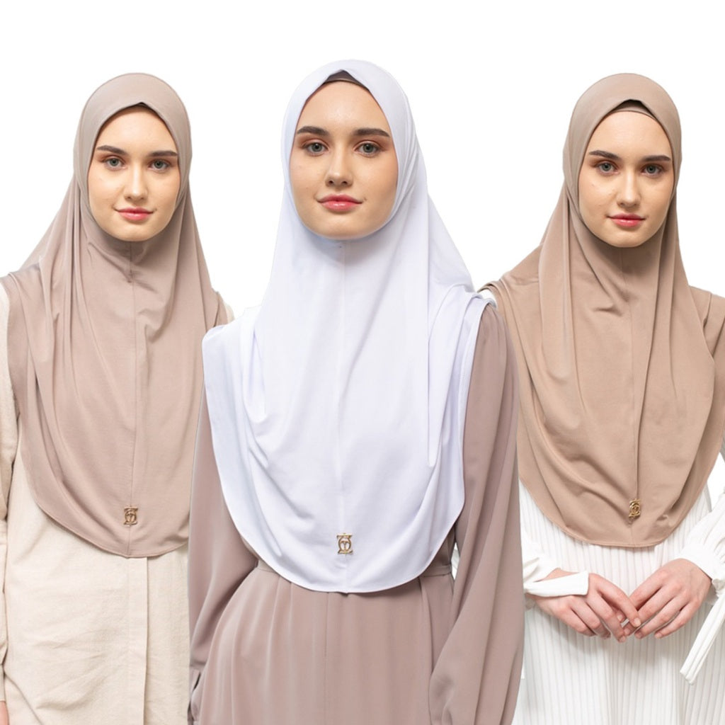 Zoya Queena Bergo - Kerudung Hijab Instant - Bahan Breeze Flex Zoya Lovers