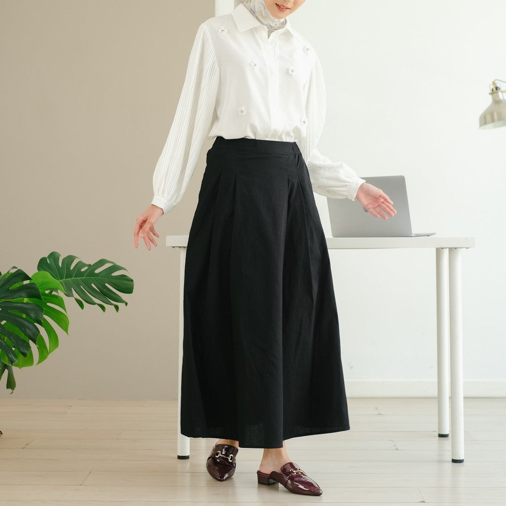 Zoya HENCE Skirt - Rok Polos Wanita - Bahan Masato Linen